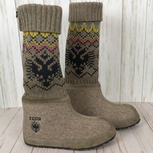 ZDAR wool sweater boots